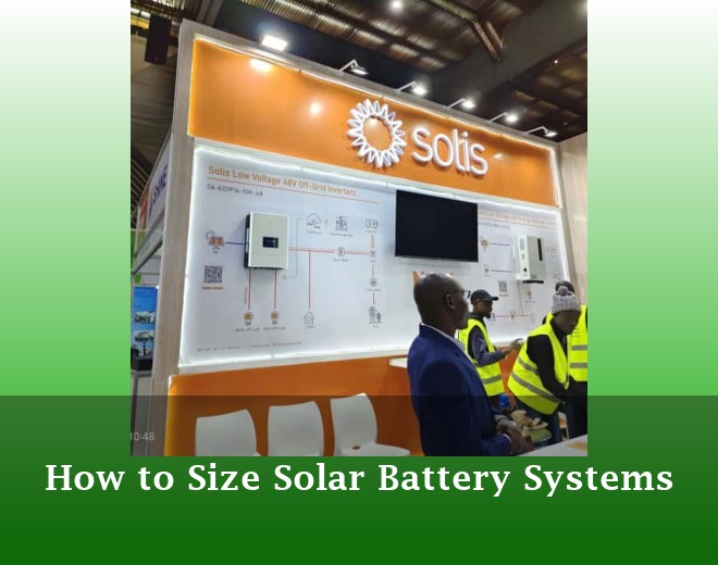 How to Size Solar Battery Systems
